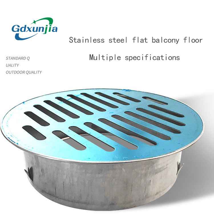 Xinzhijia-xunjia – High Quality 100mm 201 Stainless Steel The Round Plane Linear Floor Drain