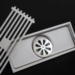 Yüksek Kaliteli Otel Mutfak Anti Koku Kiremit Ekleme Izgara Karter Lineer Yer Sifonu Süzgeç Banyo Duş Odası XUNJIA/XINZHIJIA