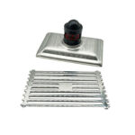 10*15سم مستطيلة ضوء الخيزران نمط 201 الفولاذ المقاوم للصدأ المطبخ دش الحمام البلاستيك المغناطيسي تعليق الأساسية الطابق استنزاف