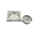 ซุนเจีย/ซินจือเจีย – 15 *15 ซม 6 ลวดลายรั้วเหล็กหนามม 201 ท่อระบายน้ำชั้นสี่เหลี่ยมห้องครัวสแตนเลสพร้อมแกนป้องกันกลิ่นทั่วไปขนาดใหญ่