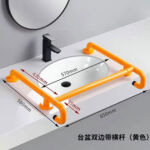 KJ-8802 Pedestal Sink Armrest – la main courante de salle de bain polyvalente en acier inoxydable et ABS