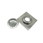 Xunjia/xinzhijia – 2毫米厚 15*15cm 浴室方形不锈钢地漏