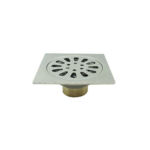 Square Light 4 इंच 2 Mm 3 Mm Thick Garage Floor Drain Cover with Brass Magnetic Self Seal Core