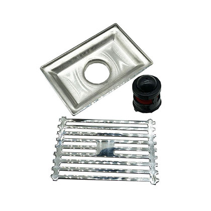 10*15سم مستطيلة ضوء الخيزران نمط 201 الفولاذ المقاوم للصدأ المطبخ دش الحمام البلاستيك المغناطيسي تعليق الأساسية الطابق استنزاف