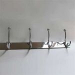 سنجیا/زنجیا – Stainless Steel Plate White Coat Hook Bedroom Door Clothes Free Punching Small Hook Pendant Hanging Clothes Door Rear Hook