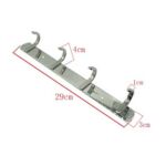 Tấn Gia/xinzhijia – Wall Mounted 304 Thép không gỉ 4 Móc áo vuông để treo quần áo