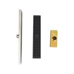 Душавая пакой з вялікім аб'ёмам з нержавеючай сталі са сцёкам у падлогу з прастакутнымі адтулінамі