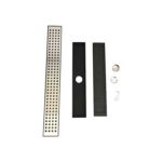 Душавая пакой з вялікім аб'ёмам з нержавеючай сталі са сцёкам у падлогу з прастакутнымі адтулінамі