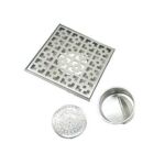 Jual Hot 20*20cm 2mm Tebal 304 Saluran Lantai Persegi Stainless Steel dengan Elemen Filter