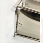 Xunjia/xinzhijia – Einfach zu installieren 3 Schichten von 30 cm 201 Vertikales Aufbewahrungsregal für Gewürz- und Essstäbchen aus Edelstahl für die Küche