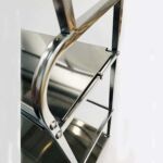 Xunjia/xinzhijia – Einfach zu installieren 3 Schichten von 30 cm 201 Vertikales Aufbewahrungsregal für Gewürz- und Essstäbchen aus Edelstahl für die Küche