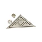 Hindi kinakalawang na asero Triangular Extended Pipe Floor Drain para sa mga Banyo