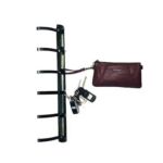 Xunjia/xinzhijia – 中國製造商批發啞光黑色 6 雙壁掛式不銹鋼帶鋅合金掛衣鉤