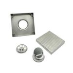 Xunjia/xinzhijia – 批发 2 毫米厚隐形瓷砖嵌件 304 不锈钢方形地漏