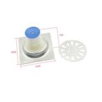 سینڈنگ اسکوائر 10*10cm 3mm موٹا 201 پلاسٹک کے بڑے سیدھے نکاسی کے ساتھ سٹینلیس سٹیل کا فرش ڈرین