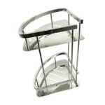 Hot Sale Wall-mounted Production Line 2 Tier SS201 /SS304 Bathroom Kitchen Triangular Tank Rack