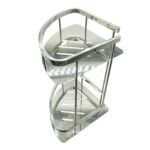 Hot Sale Wall-mounted Production Line 2 Tier SS201 /SS304 Bathroom Kitchen Triangular Tank Rack