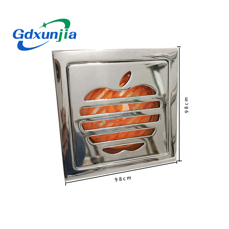 Square Stainless Steel Floor Drain With Filter Element In New Bathroom Kitchen