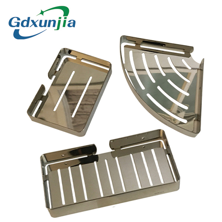 Stainless steel double-layer soap holder bathroom shelf