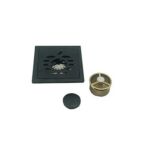 ខ្មៅលក់ក្តៅ 4 អ៊ីញទ្វេដង 6mm រាងការ៉េក្រាស់ Apple 201 បំពង់បង្ហូរទឹកក្នុងបន្ទប់ទឹកដែកអ៊ីណុក —XINZHIJIA/XUNJIA