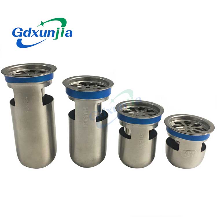 304 แกนท่อระบายน้ำพื้นสแตนเลส – สีฟ้า | ป้องกันกลิ่น