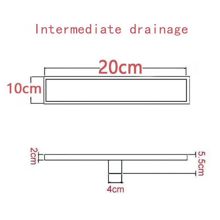 Stainless Steel Hide Long Floor Drain – Efficient Draining Solution