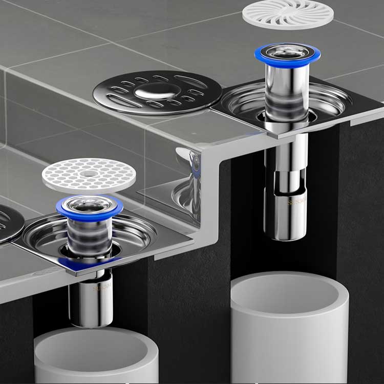 Lõi thoát nước sàn inox cao cấp – 304, Thoát nước hiệu quả, Chống mùi