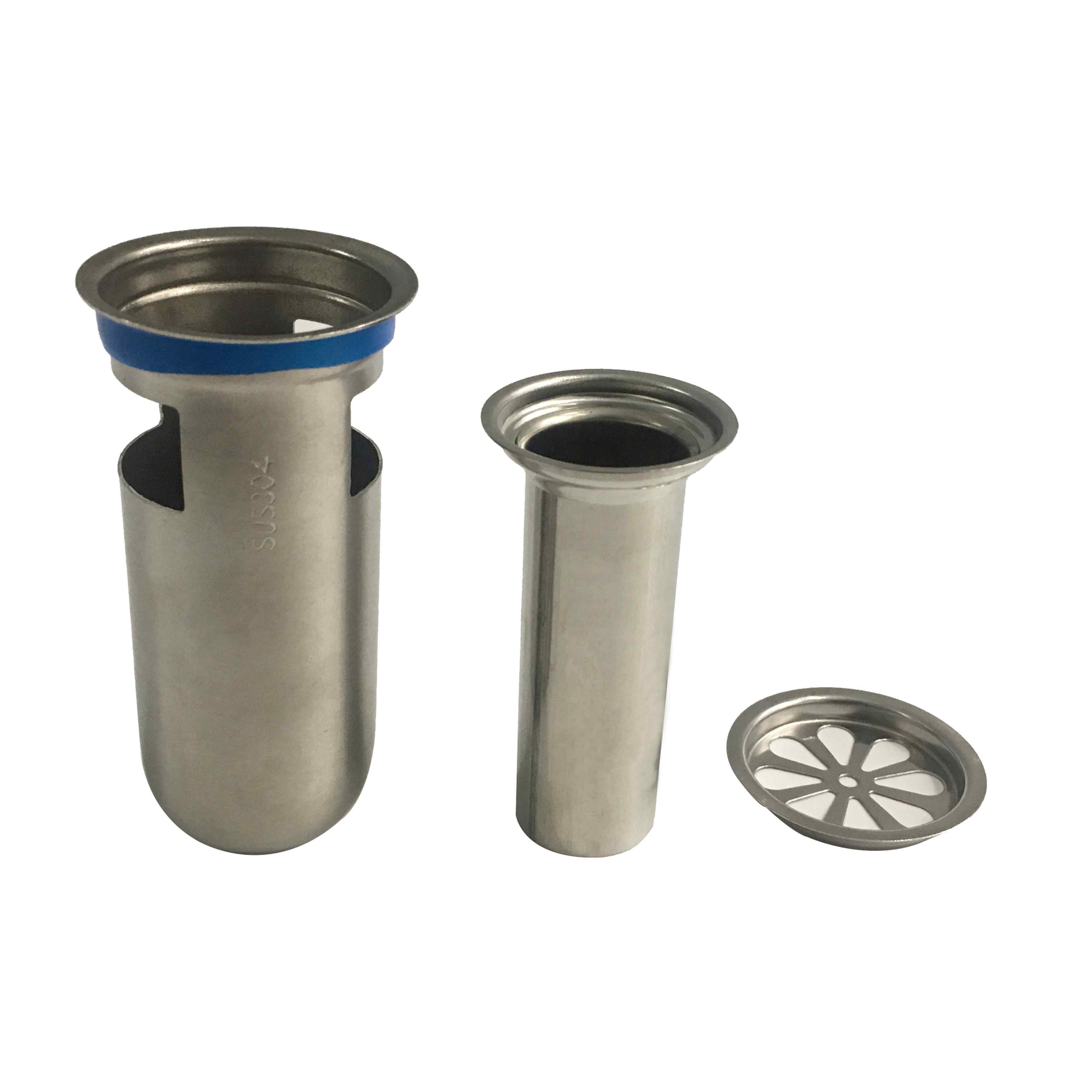 304 แกนท่อระบายน้ำพื้นสแตนเลส – สีฟ้า | ป้องกันกลิ่น