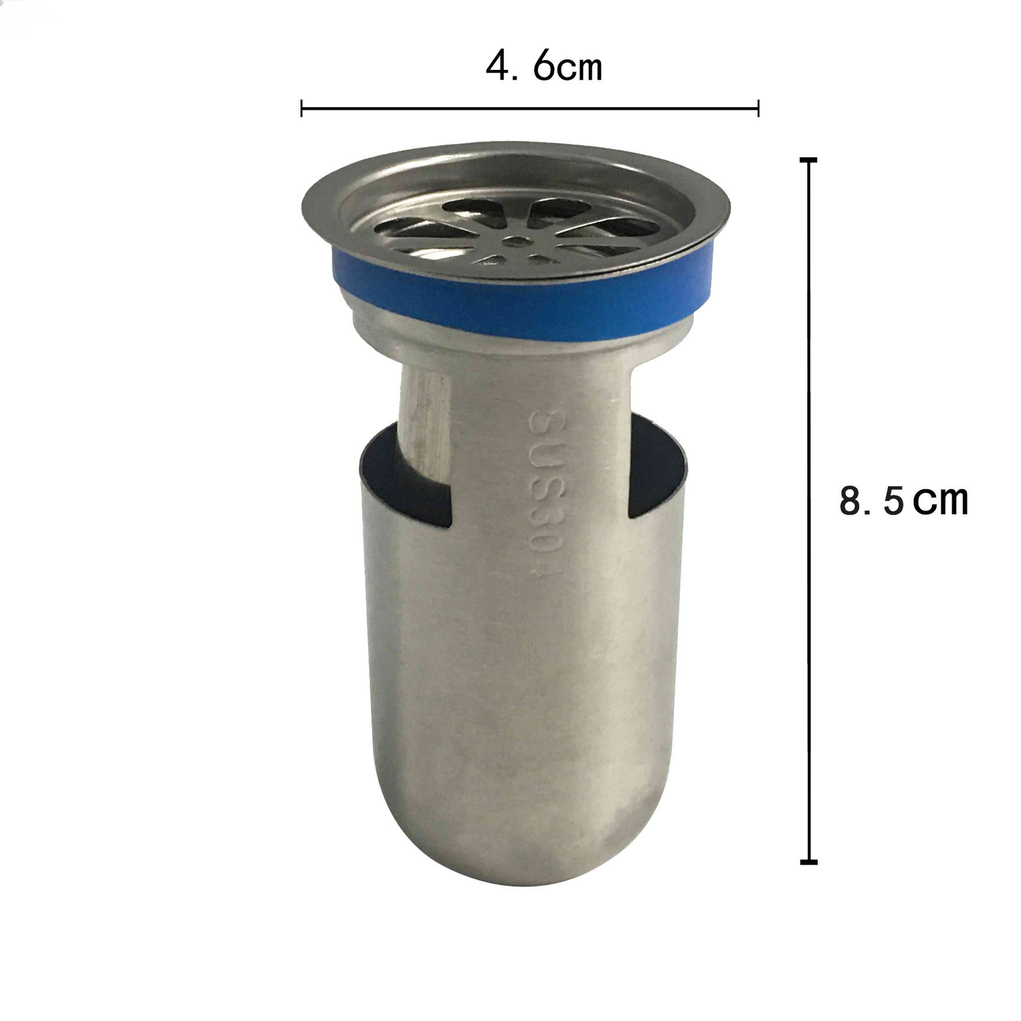 304 แกนท่อระบายน้ำพื้นสแตนเลส – สีฟ้า | ป้องกันกลิ่น