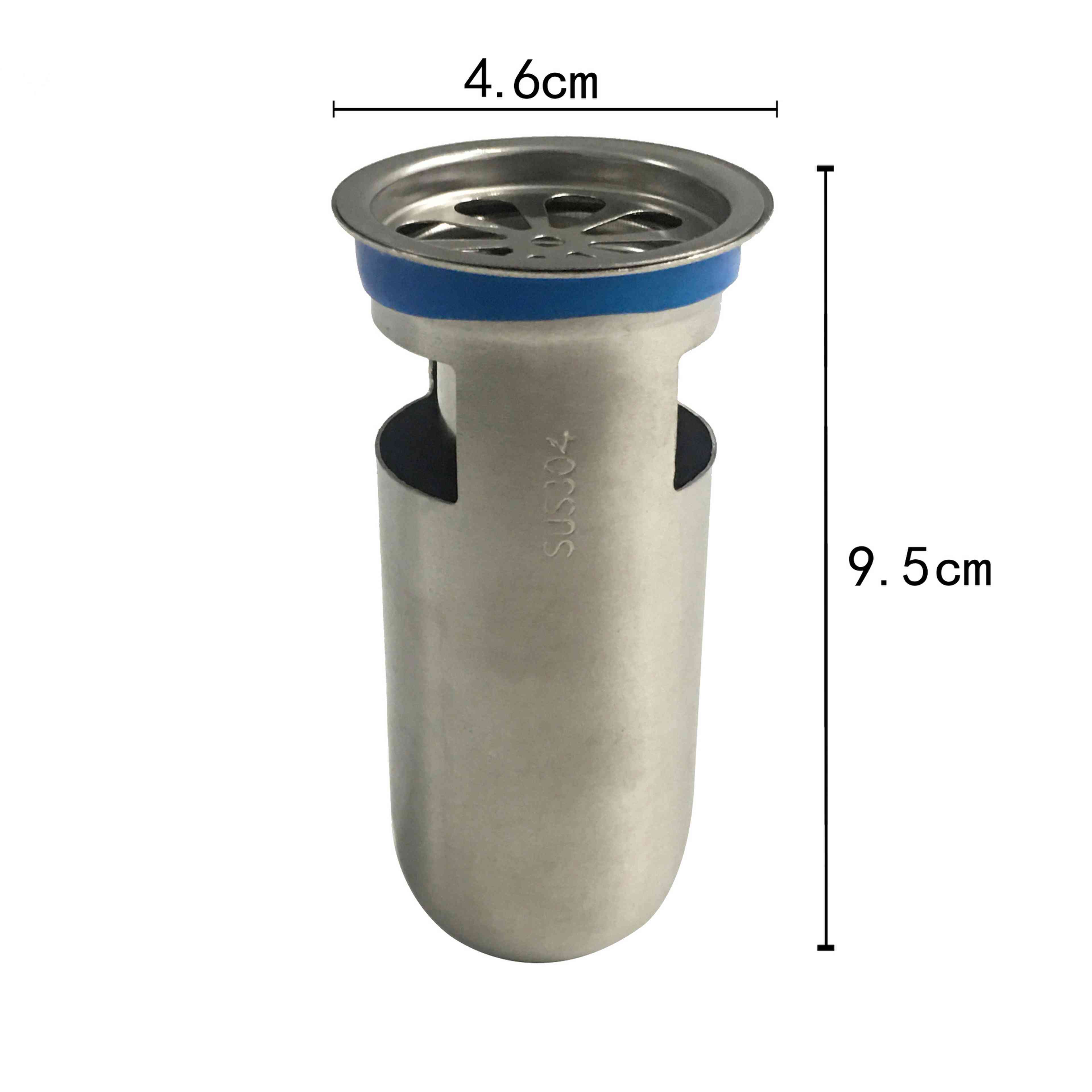 304 แกนท่อระบายน้ำพื้นสแตนเลส – สีฟ้า | ป้องกันกลิ่น