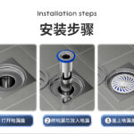 Lõi thoát nước sàn inox cao cấp – 304, Thoát nước hiệu quả, Chống mùi