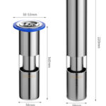 Lõi thoát nước sàn inox cao cấp – 304, Thoát nước hiệu quả, Chống mùi