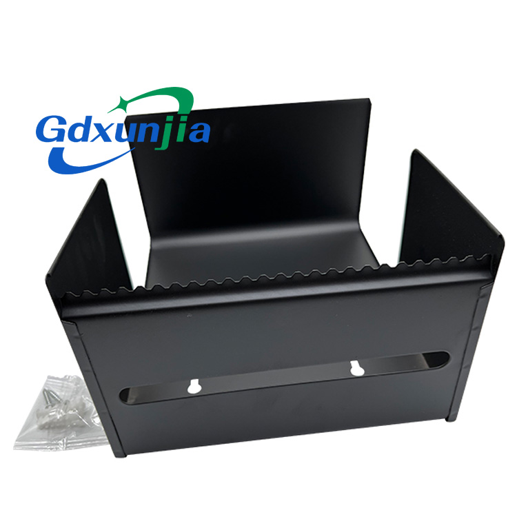 Black stainless steel paper box matte black K25 stainless steel creative paper box