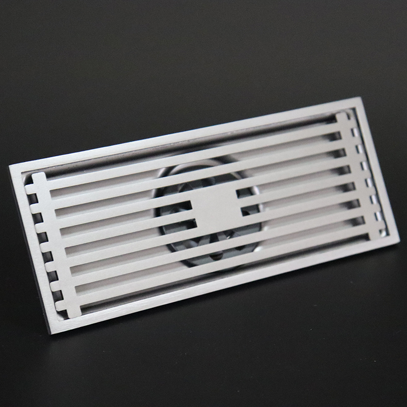 820/830 black, gun gray, nickel brushed thickened long floor drain