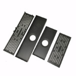 Hosszú alakú csatorna szagálló rozsdamentes acél pisztoly szürke padlólefolyóval