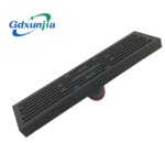 Hosszú alakú csatorna szagálló rozsdamentes acél pisztoly szürke padlólefolyóval