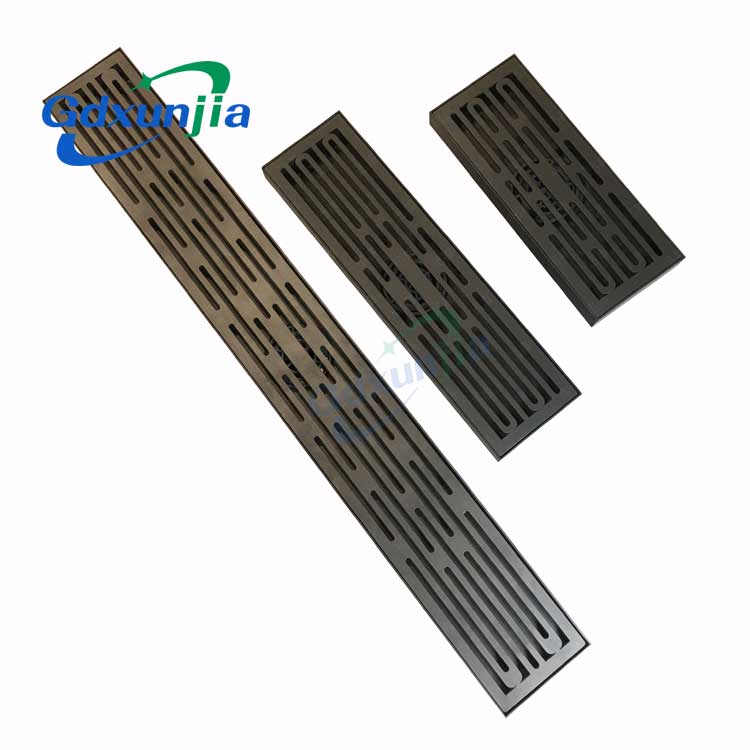 Hosszú alakú csatorna szagálló rozsdamentes acél pisztoly szürke padlólefolyóval